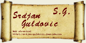 Srđan Guldović vizit kartica